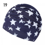 Spausdinti sportiniai aksesuarai, elastingi nailono turbanai, ilgi plaukai, apsaugantys baseino maudymosi kepuraites 19