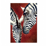 &Scaron;iaurės &scaron;alių plakatas Drobės tapyba Zebra Animal Abstraktūs sienų paveikslai gyvenamajam kambariui Meno dekoravimo nuotraukos Skandinavijos 21x30cm No Frame