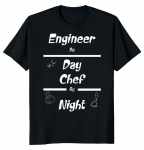 Inžinierius By Day Chef By Night Unisex mar&scaron;kinėliai S