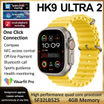 HK9 Ultra 2 i&scaron;manusis laikrodis AMOLED 4GB laikrodis Ultra2 ChatGPT NFC i&scaron;manusis laikrodis vyrams Ai Laikrodžio ciferblato kompaso hidroizoliacija
