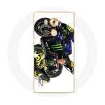 Coque pour Huawei Mate 8 Valentino Rossi Pilote de vitesse fond blanc balta