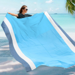 Cross Border Naujas produktas Trijų spalvų paplūdimio kilimėlis, atsparus vandeniui, ne&scaron;iojamas lauko kempingo antklodė pikniko kilimėlis Nailono kilimėlis sandėlyje 70*100cm