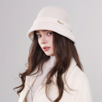 Vilnonė prancūzi&scaron;ko stiliaus kibirinė skrybėlė moterims - žiemai ir rudeniui, kvėpuojanti megzta skrybėlė kasdieniam dėvėjimui, vakarėliams One Size