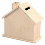 Tirelire en bois - Non sp&eacute;cifi&eacute; - r&eacute;f 574720 - Marron - Beige - 0.15 kg