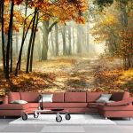 Modernūs Foto Tapetai Rudens Mi&scaron;kas 3d Sienų Freska Svetainei Miegamajam Valgomajam Romanti&scaron;kas Namų Dekoras Sienų Popieriai 200 cm(W) x 140 cm(H)