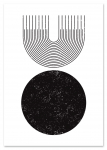 Plakat minimalistyczny geometria czarna 30x40 cm