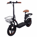 GELEIPU C14 Sulankstomas Elektrinis Paspirtukas 500W Variklis 48V17.5Ah Baterija 14 * 2.5 Pripučiami Padangos 32km/h Maksimalus Greitis 100km Maksimalus Nuvažiuojamas Atstumas juoda