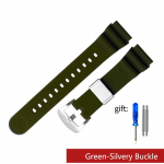 Seiko SNE537 SRPA83J1 laikrodžio apyrankė sportinio laikrodžio dirželis guminė apyrankė 22mm silikoninės gumos apyrankė juoda mėlyna oranžinė 22mm Silvery Buckle