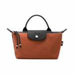 &bdquo;Longchamp Le Pliage&ldquo; energy logotipas, įspaustas prekės ženklo ženklas, užtrauktukas, žiedas, karvės odos audinio pirkinių krep&scaron;ys moterims, smėlio spalvos, 30030HSR003 Basic Set (Bag)