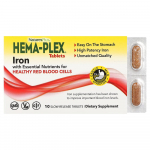 NaturesPlus Hema-Plex Geležimi praturtintos ilgalaikio poveikio tabletės, 10 vnt.