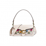 Coach Tabby 26 Vintažinis gėlių siuvinėjimo drobės ir odos rankinė per petį Moteri&scaron;ka rankinė per petį Balta 627-B4R7B Basic Set (Bag+Dust Bag)