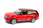 Raudonas Range Rover Metalo Automobilio Kolekcinis Modelis Mastelis 1:24