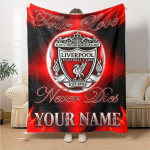 Individualus pavadinimas Liverpulio futbolo klubo spaudinys Flanelinis pledas Auk&scaron;tos kokybės &Scaron;iltas Patogus Apklotas Visiems sezonams Puikiai tinka dovanoms Namų dekoras 130cm x 150cm