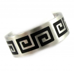 Bague Acier 'Zeus' Noir Argent&eacute; 60