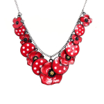 Les Tr&eacute;sors De Lily [R6076] - Collier cr&eacute;ateur 'Lilipoupettes' (coquelicots) rouge - 25 mm