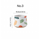 Kūrybingas rankomis dažytas gėlių vazonas Sultingas vazonas Keraminis vazonas namų dekoras Stalinis ornamentas Sodo dekoravimas Bonsai augalų vazonas No.3