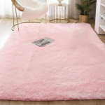 Pliu&scaron;inis kilimas, tinkamas svetainei Baltas mink&scaron;tas pūkuotas kilimas miegamasis Vonios kambarys Neslystantis storas grindų kilimėlis paauglių kambario apdaila 160x200cm