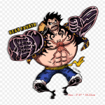 One Piece Loffy Gear 4 Monkey D. &bdquo;Luffy Iron On&ldquo; pleistrai, skirti &bdquo;pasidaryk pats&ldquo; &scaron;ilumos perdavimo drabužiams mar&scaron;kinėliai, terminiai lipdukai, dekoravimo spausdinimas