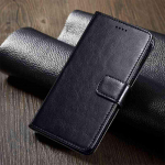 &bdquo;Classic Book Flip&ldquo; PU odinė piniginė telefono dėklas, skirtas Samsung A04 A14 A24 A34 A54, skirtas &bdquo;Xiaomi Redmi&ldquo; 12C 12 10C 9 9A 9AT 9C Note 12 11 Pro+ 5G 11s 10 Samsung A22s 5G juoda