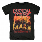 Harajuku Streetwear mar&scaron;kinėliai Unisex Summer Tops Cannibal Corpse mar&scaron;kinėliai Death Metal Band Butchered Skull Tomb Unisex prekės ženklo mar&scaron;kinėliai Unisex mar&scaron;kinėliai XL