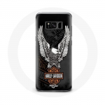 Coque pour Samsung Galaxy S8 plus Harley Davidson aigle logo