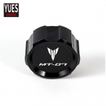 Motorcycle Accessories CNC Front & Rear brake Fluid Cylinder Master Reservoir Cover Cap For Yamaha MT-07 MT 07 mt07 2014- rear black black