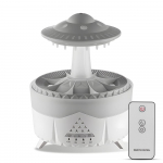 Lietaus debesies drėkintuvas vandens la&scaron;inamas 350 ml didelės talpos laikmatis Cool Mist eterinių aliejų difuzorius su 7 EU Plug balta