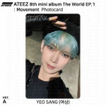 ATEEZ 8-asis mini albumas The World EP.1 : Judėjimas Oficiali asmens tapatybės kortelė Fotokortelė KPOP Yeosang - A #01