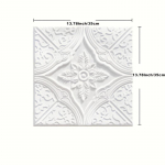 1/5/10 vnt 35 * 35 cm lubų stogas Lipnus &scaron;iltas miegamasis 3D trimatė siena, pritvirtinta prie fono sienos 1pcs 35*35 balta