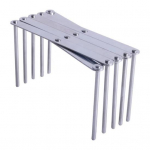 Puodo dangčio stovas I&scaron;traukiamas sulankstomas daugiafunkcis, daug vietos taupantis indai, nerūdijančio plieno virtuvės puodo dangtis