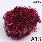 400 vnt. Mini gėlių kuokelis dirbtinis perlas, dvigubos galvutės, pasidaryk pats, gėlių amatai, skirti vestuvių dekoravimui. Rankdarbiai i&scaron;karpų knygoje