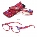 Moterų skaitymo akiniai su medžiaginiu dėklu Mėlyni &scaron;viesą blokuojantys akiniai Itin lengvi puikūs akinių rinkinys Puiki dovana +1.0 raudona