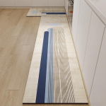 Wabi-Sabi kvadratiniai virtuvės grindų kilimėliai: Absorbuojantys, Neslystantys, Mink&scaron;ti, Atsparūs dėvėjimuisi, Lengvai prižiūrimi Diatominio purvo kilimėliai 50*80+50*150cm