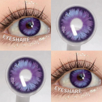 EYESHARE 1 Pair Purple Cosplay Contact Lenses For New Eyes MONTREUX Colored Contact Lenses Anime Cosplay Eye Makeup Lenses