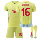 2425Spain Away Futbolo megztiniai &scaron;ortai ir kojinės Naujo sezono &scaron;ortai ir kojinės suaugusiems ir vaikams dydžio rinkinys M