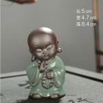 F Kūrybinis butikas Besi&scaron;ypsantis Buda Arbatos augintinis Keramikiniai Pa&scaron;ėlusio vienuolio ornamentai Kung Fu figūrėlės ir Mini namų apstatymas biuro dekoracija