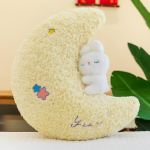 Mielas žvaigždės pliu&scaron;inis žaislas Geros nakties pagalvė Triu&scaron;is Mėnulis Miegamojo papuo&scaron;alas Mergaitės gimtadienio dovana Biuro pagalvė 45cm【0.6kg】