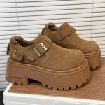 Zom&scaron;inė platforma Moterys Loafers Batai Platūs sportbačiai Laisvalaikiai batai Moteris 2025 m. žiema Naujas Gamintojas Jaukus Vaik&scaron;čiojimas Kulk&scaron;nis Botas De Mujer 35