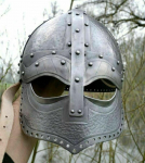 Viduramžių 18 gabarito plieno normani&scaron;kas &scaron;almas vikingų &scaron;arvai M aero