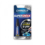 Colle r&eacute;paratrice - CYANOLIT - Super unick instant plastic - 3 g - Ultra-rapide - Polyvalente skaidri
