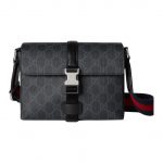 Gucci GG monogramos drobės rankinė per petį vyrams, kasdieniam naudojimui, juoda Box(Basic Set+Box)