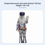 Astronautų kostiumas Pasirodymo rekvizitas Pilnas viso ilgio astronautų kostiumas Kosminio skafandro kostiumas Priekinis užsegimas Kosmoso tyrinėtojo kombinezonas