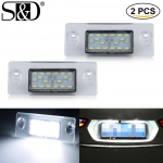 2 vnt 18SMD LED valstybinio numerio lemputės, skirtos A3 8L A4 B5 95-01 S5 B5 S3/Sportback 97-03 A4/S4 Avant 95-99 automatinio numerio ženklo lemputė 8D9943021