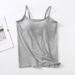 S-3XL Modalinės medvilnės &bdquo;Camisole&ldquo; vir&scaron;ūnės su įmontuota liemenėlėmis &bdquo;Bralette&ldquo; vir&scaron;utiniai apatiniai pamink&scaron;tinta liemenė 3XL