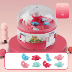 Mini Claw Machine gaudyk dinozaurų žaidimas Mielas gaudytojas, mažinantis įtampą mikro Dino figūrėlės, mažos prizinės pir&scaron;tų galiukų žaislas vaikams, vaikams LXY raudona