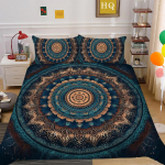 3D Datura patalynės komplektas Indijos stiliaus antklodės užvalkalas 2/3 vnt UK/US/AU/DE/UE Viso dydžio Super Big Bed Room Plaunamas mink&scaron;tas ir greitai džiūstantis namų dekoras Baby 100x135cm