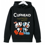 vaiki&scaron;kas žaidimas Cuphead gobtuvas berniukams Merginoms Madingi animaciniai megztiniai pavasario ir rudens modelis Siaubo drabužiai ilgomis rankovėmis 3-13 m. 140