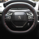 Car Steering Wheel Cover Micro Fiber Leather Customized for peugeot 4008 peugeot 5008 5Colors High 1 gray