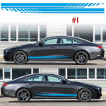 Naujo automobilio juosmens girliandos lipdukai Bendrieji dekoratyviniai lipdukai kėbulo modifikavimo lipdukai Importuoti &scaron;viesą atspindintys lazerinių sijonų lipdukai B