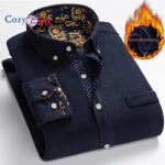 Cozy Up Corduroy Warm vyri&scaron;ki vilnoniai mar&scaron;kinėliai &Scaron;ilti mar&scaron;kinėliai žiemai XL